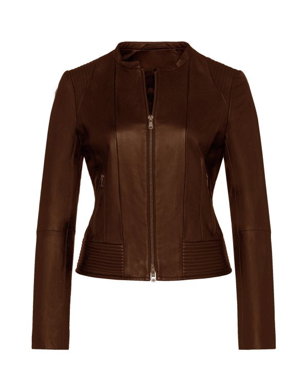 HugMe.fashion New Genuine Leather Women Jacket In Formal Style LJK32